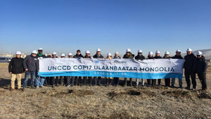 UNCCD Planning Team Plants Trees for COP17 Preparations
